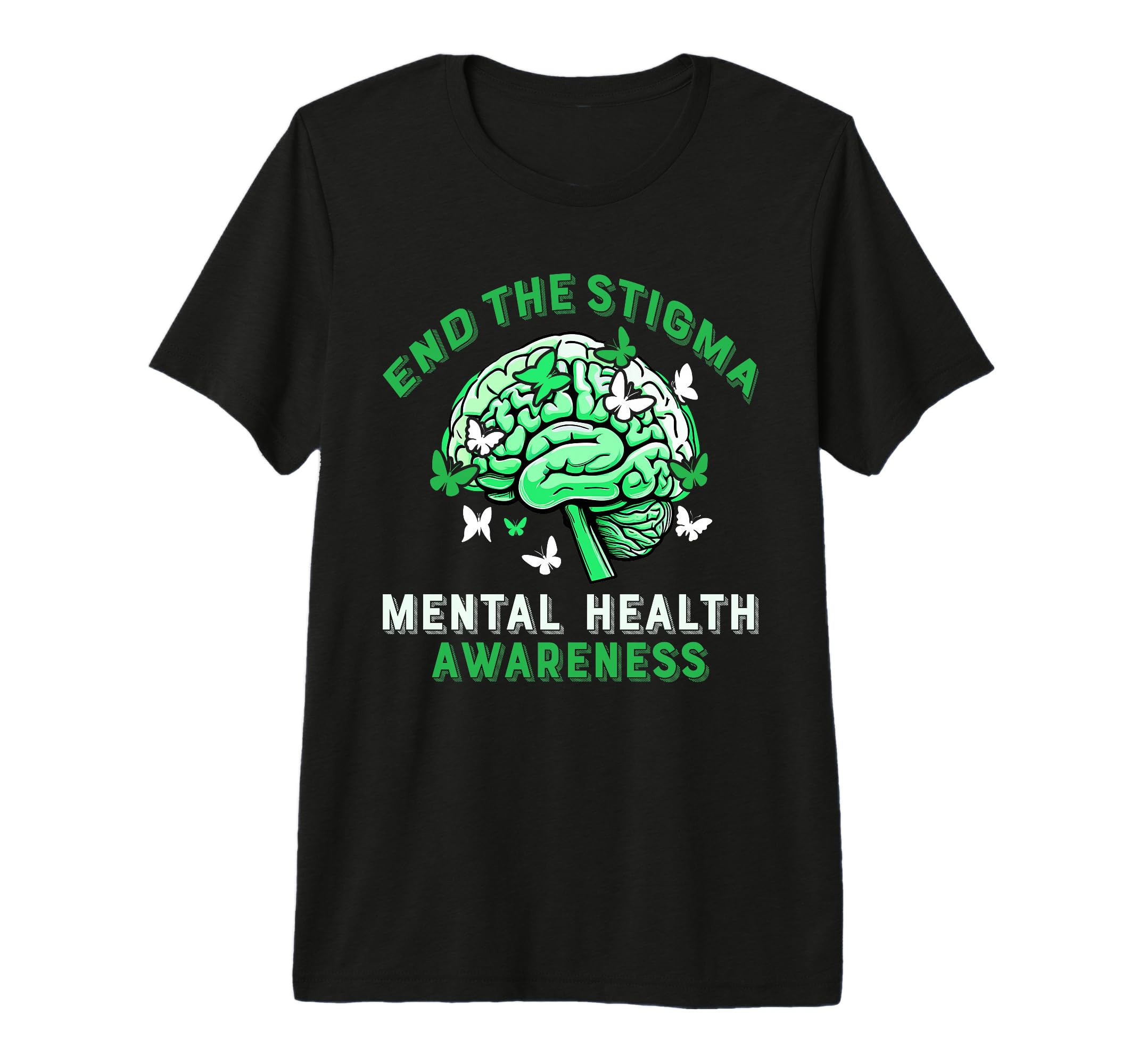 Mental Health Awareness End Stigma Tri T-Shirt - Graphic Print Men Women - T-Shirt, Sweatshirt, Hoodie