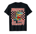 Dragon Reading Is My Therapy Animal T-Shirt - Streetwear Style for Adults - T-Shirt, Sweatshirt, Hoodie