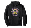 Antisocial Butterfly Groovy T Introvert Hoodie - Trendy Graphic for Adults - T-Shirt, Sweatshirt, Hoodie