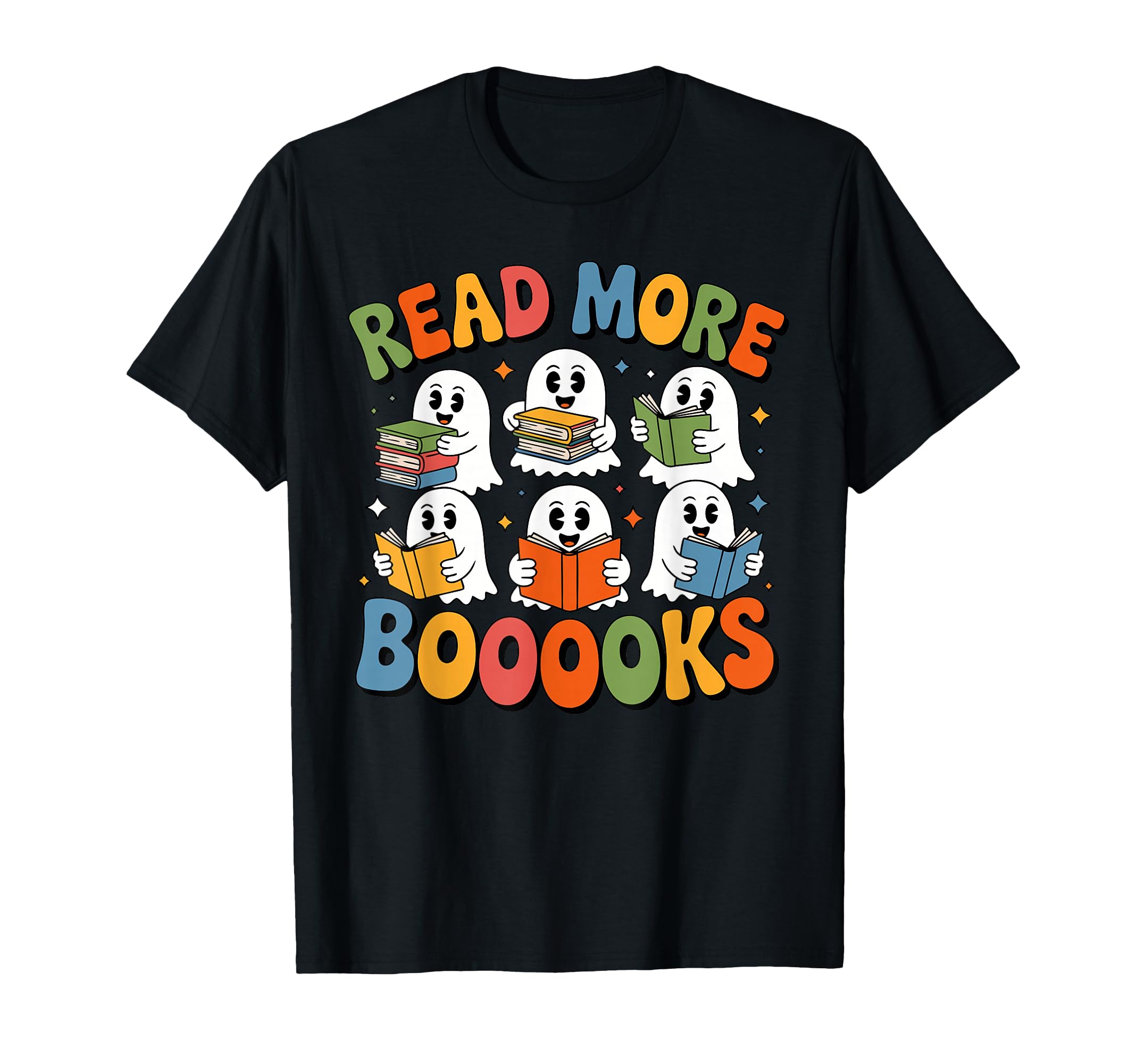 Groovy Read More Books Ghost T-Shirt - Fun Novelty Design Men Women - T-Shirt, Sweatshirt, Hoodie