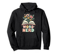 Word Nerd Book Lover Wildflowers Hoodie - Graphic Print for Adults - T-Shirt, Sweatshirt, Hoodie