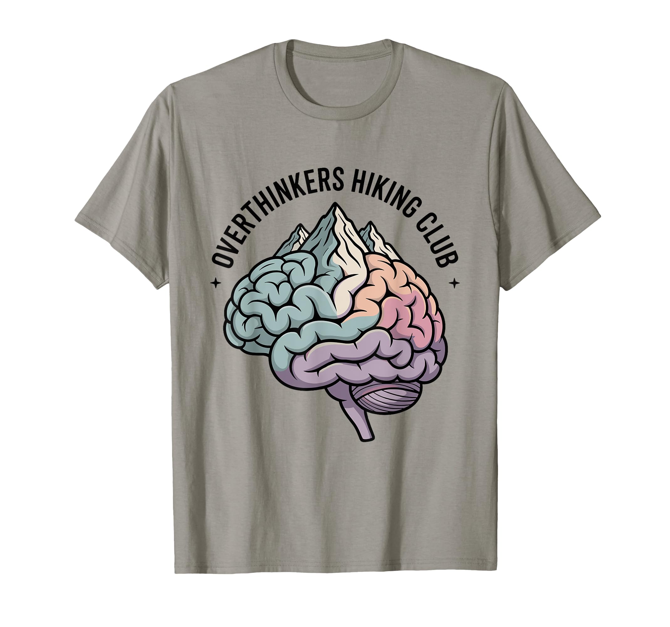 Overthinkers Hiking Club Mindful T-Shirt - Casual Everyday Wear for Adults - T-Shirt, Sweatshirt, Hoodie