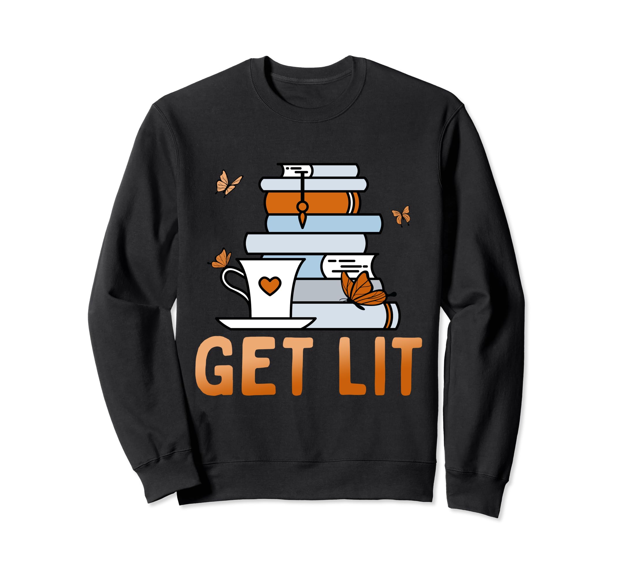 Get Lit Reading Quotes Introvert Sweatshirt - Graphic Print for Adults - T-Shirt, Sweatshirt, Hoodie