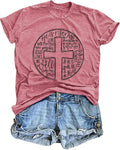 Easter Shirts for Women He is Risen T-Shirt Christian Easter Short Sleeve Easter Gift Bible Verse Tee Tops - T-Shirt, Sweatshirt, Hoodie