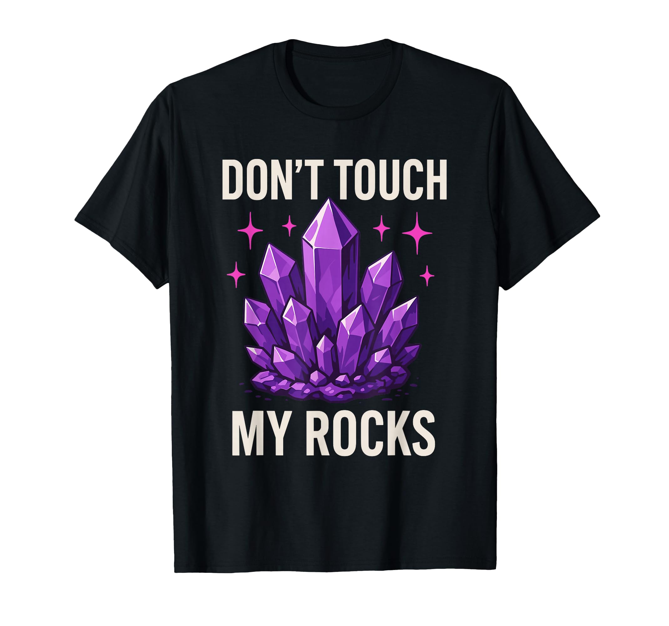 Amethyst Addict Healing Crystal Energy T-Shirt - Streetwear Style Unisex - T-Shirt, Sweatshirt, Hoodie