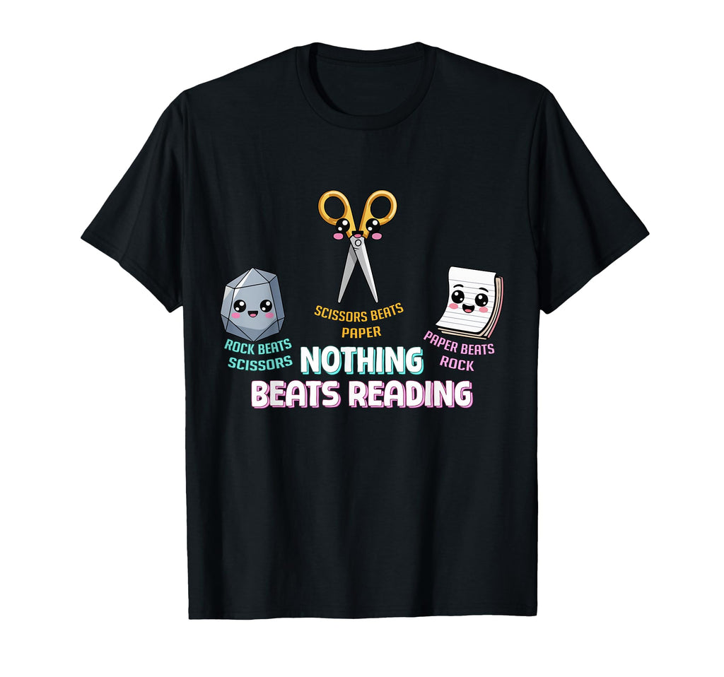 Nothing Beats Reading World Book Day T-Shirt - Trendy Graphic for Adults - T-Shirt, Sweatshirt, Hoodie
