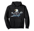 Meditation Eagle Yoga Pose Relaxing Animal Hoodie - Streetwear Style Unisex - T-Shirt, Sweatshirt, Hoodie
