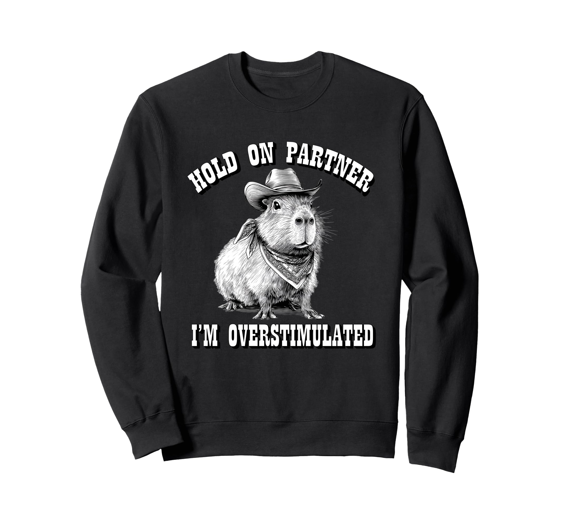 Funny Adhd Western Howdy Partner Sweatshirt - Custom Art Print for Adults - T-Shirt, Sweatshirt, Hoodie