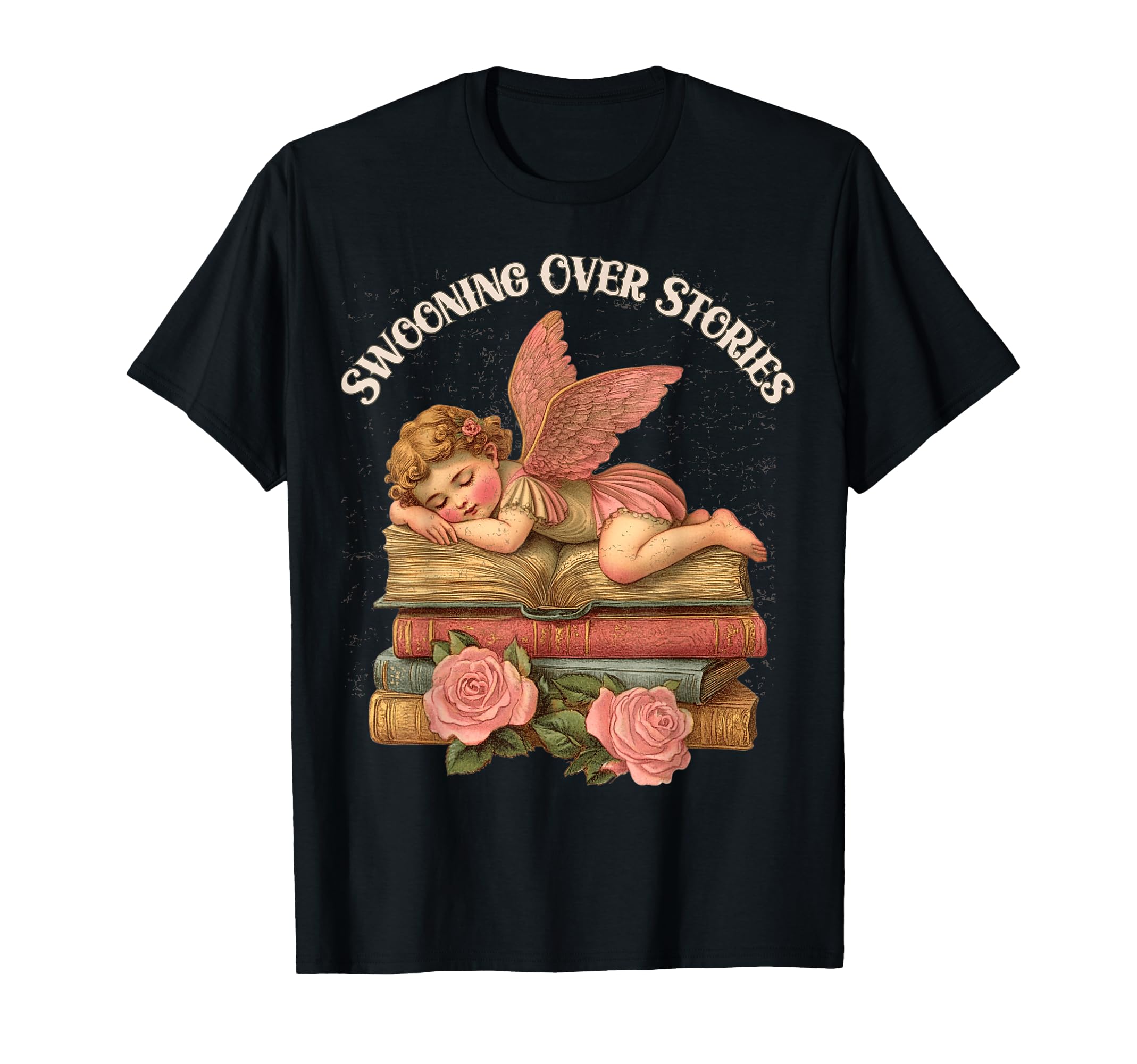 Valentines Swooning Over Stories Cupid T-Shirt - Streetwear Style Unisex - T-Shirt, Sweatshirt, Hoodie