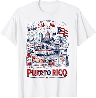 First Time in San Juan Puerto Rico Song Vacation Boricua T-Shirt Unisex T-shirt, Sweatshirt, Hoodie, Long Sleeve Tee - T-Shirt, Sweatshirt, Hoodie