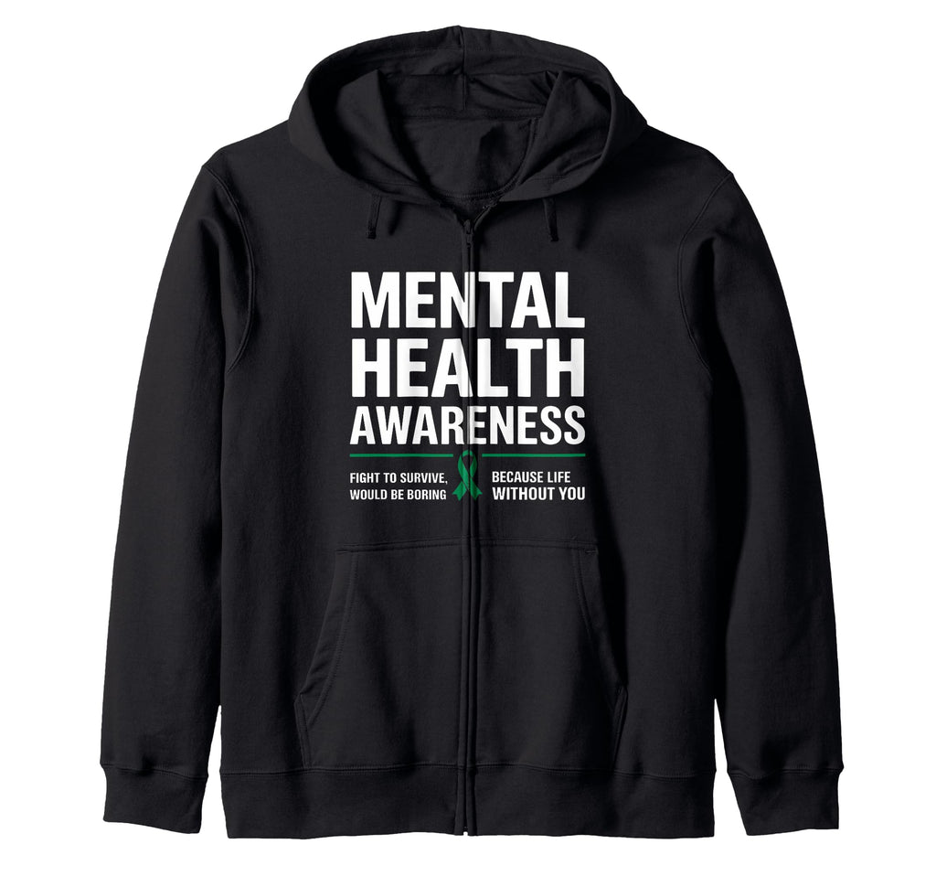 Mental Health Awareness Month Green T-Shirt - Fun Novelty Design Unisex - T-Shirt, Sweatshirt, Hoodie