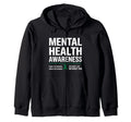 Mental Health Awareness Month Green T-Shirt - Fun Novelty Design Unisex - T-Shirt, Sweatshirt, Hoodie