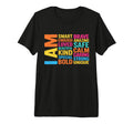 I Am Daily Affirmation Colorful T-Shirt - Aesthetic Graphic for Adults - T-Shirt, Sweatshirt, Hoodie