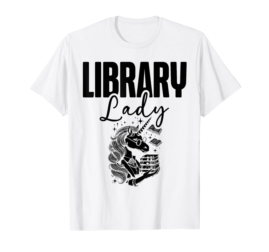 Library Lady Unicorn Bookworm Book T-Shirt - Streetwear Style for Adults - T-Shirt, Sweatshirt, Hoodie