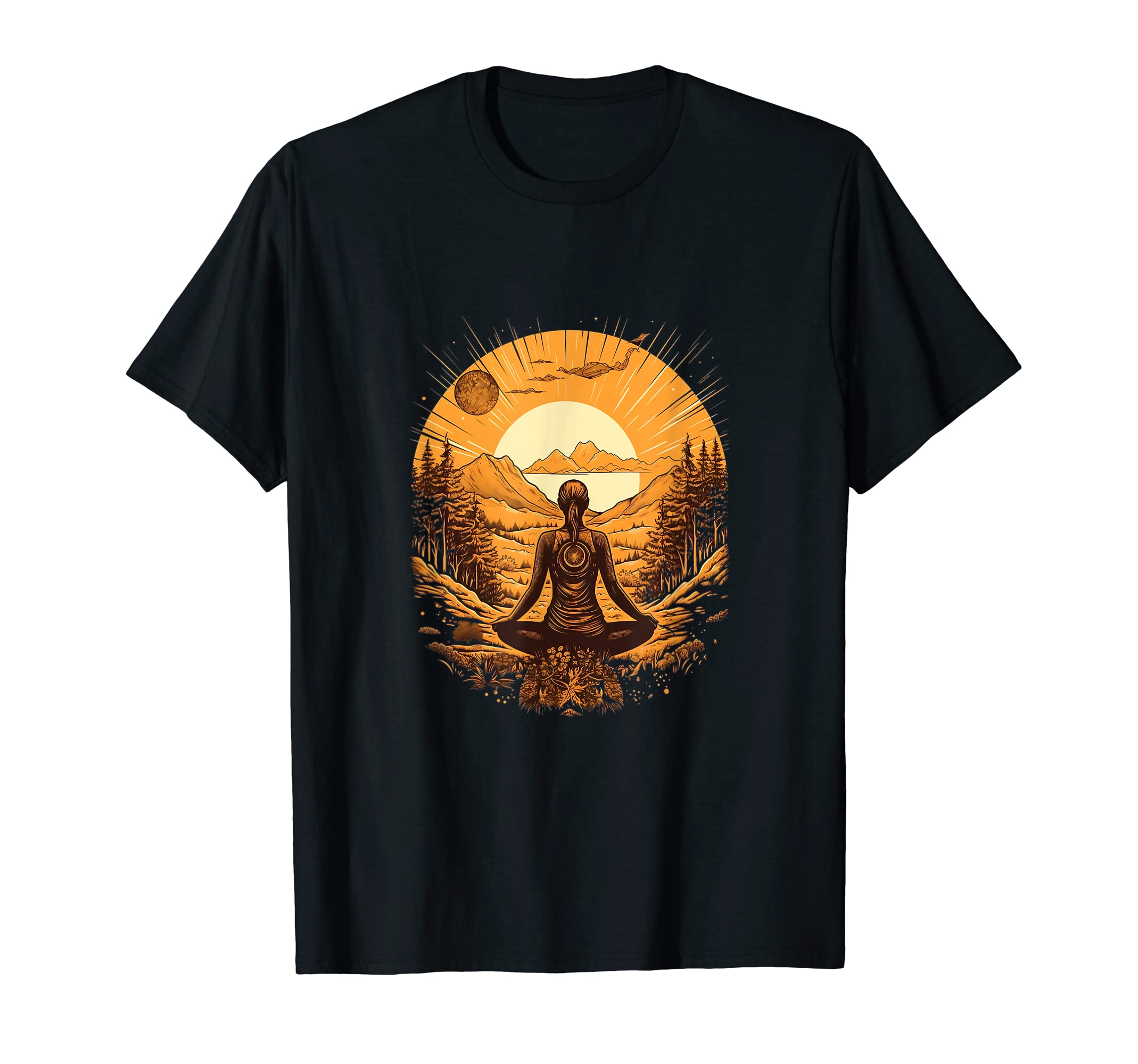 Yoga Yogi Nature Spiritual Meditation T-Shirt - Fun Novelty Design Unisex - T-Shirt, Sweatshirt, Hoodie