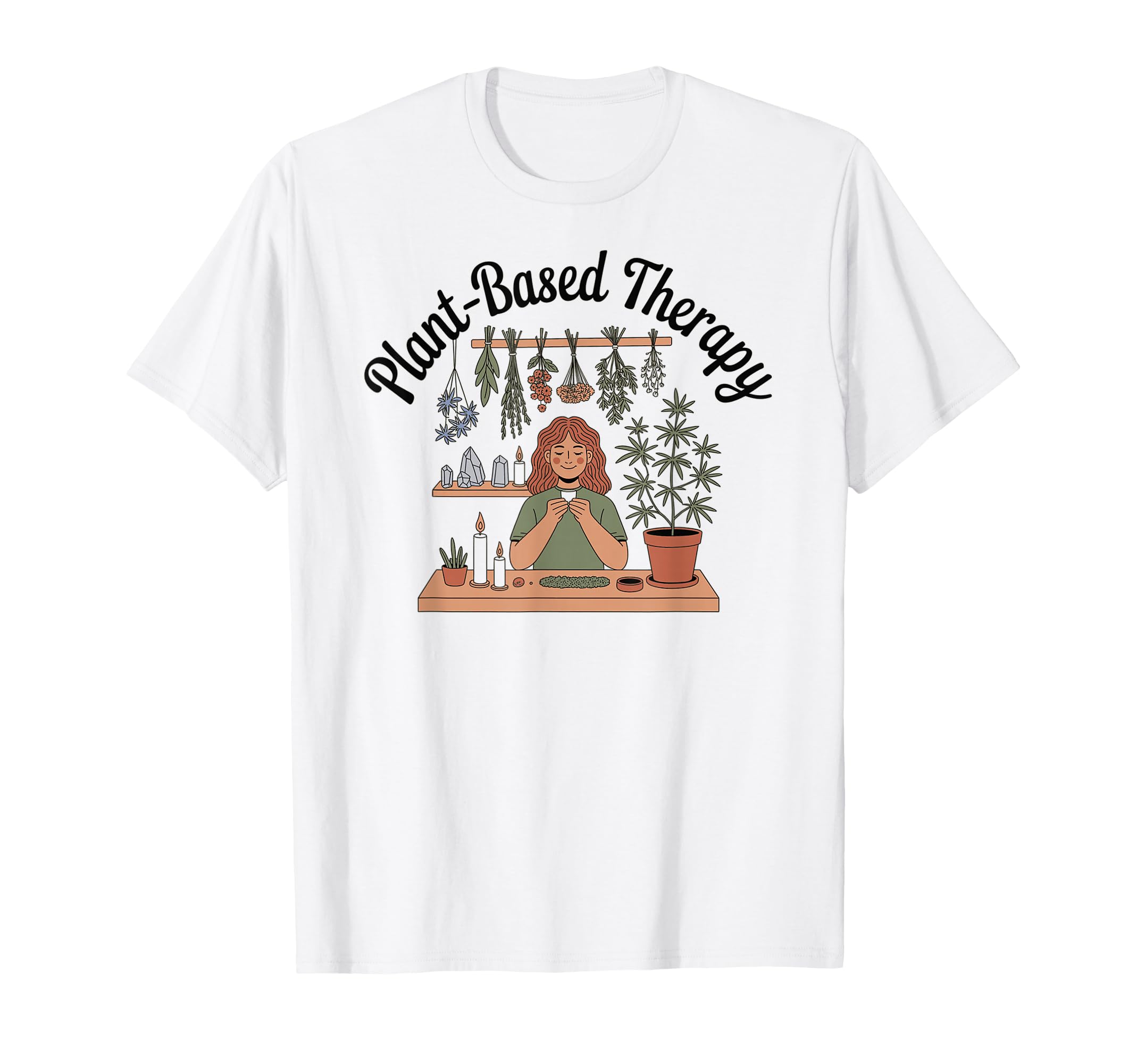 Plant Based Therapy Funny 420 T-Shirt - Casual Everyday Wear Unisex - T-Shirt, Sweatshirt, Hoodie