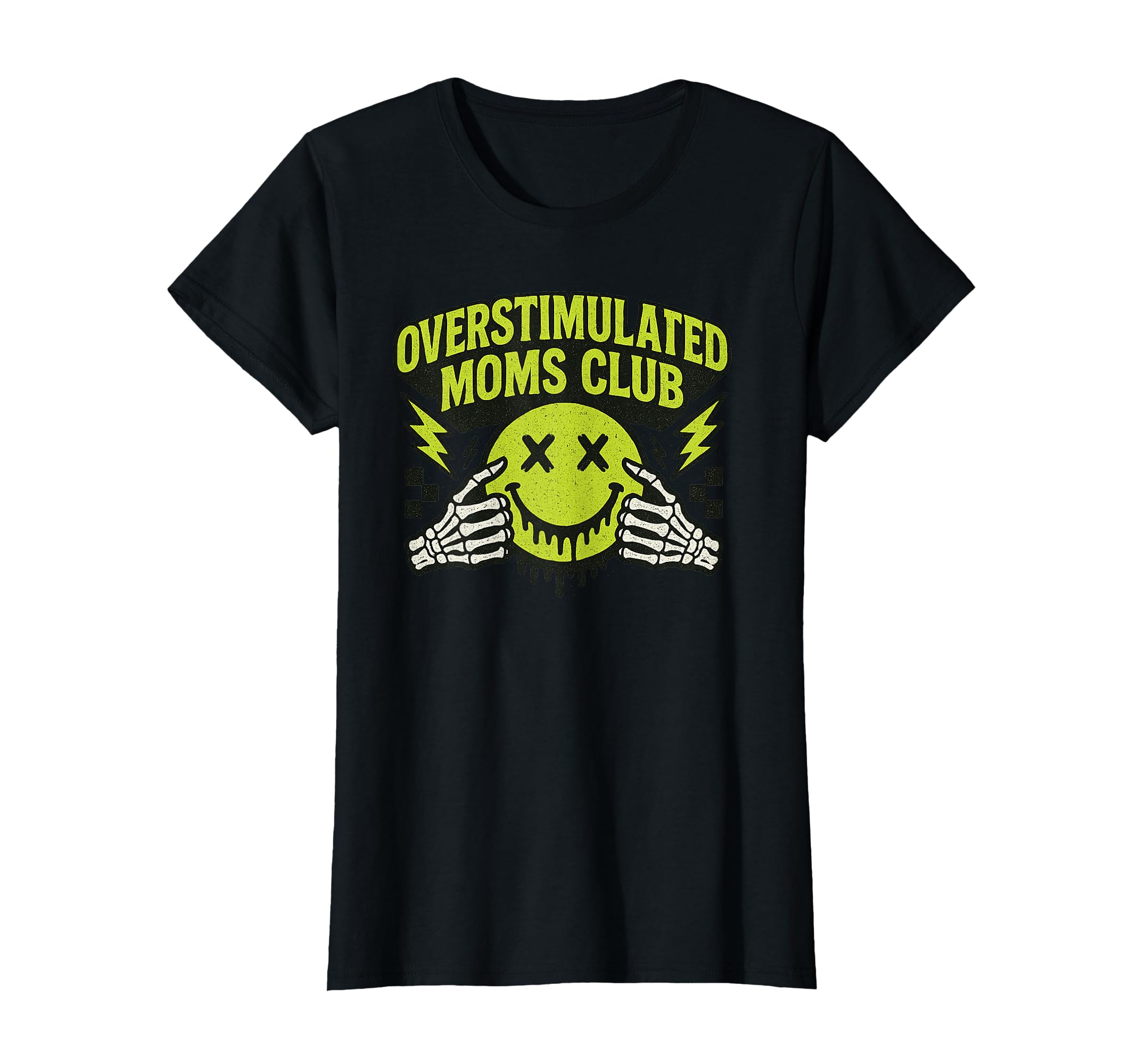 Womens Overstimulated Moms Club T-Shirt - Unique Graphic Men Women - T-Shirt, Sweatshirt, Hoodie