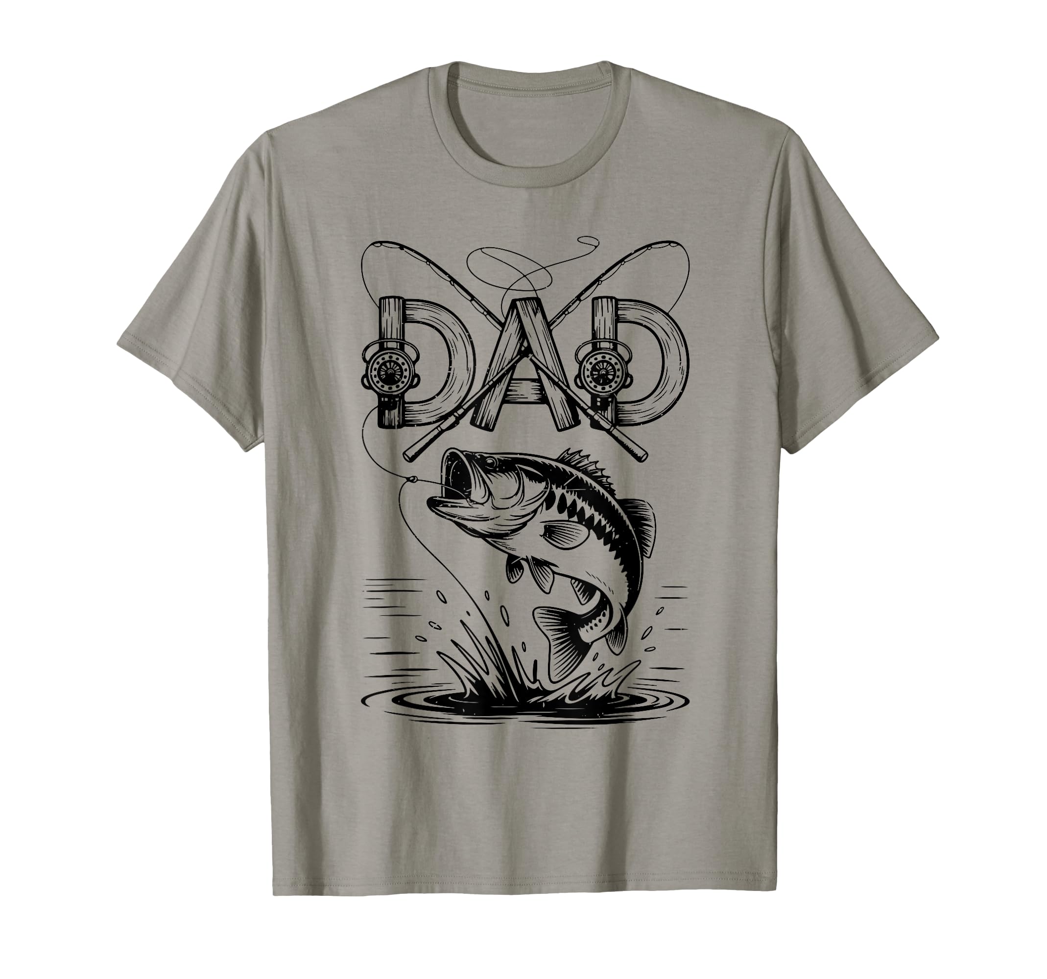 Father Day Bass Dad Fishing Rod Gift T-Shirt - Streetwear Style Unisex - T-Shirt, Sweatshirt, Hoodie