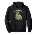 Funny Tired Frog Meme Overthinker Hoodie - Fun Novelty Design for Adults - T-Shirt, Sweatshirt, Hoodie