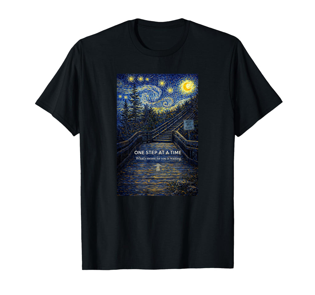 One Step Time Inspirational T-Shirt - Graphic Print Men Women - T-Shirt, Sweatshirt, Hoodie