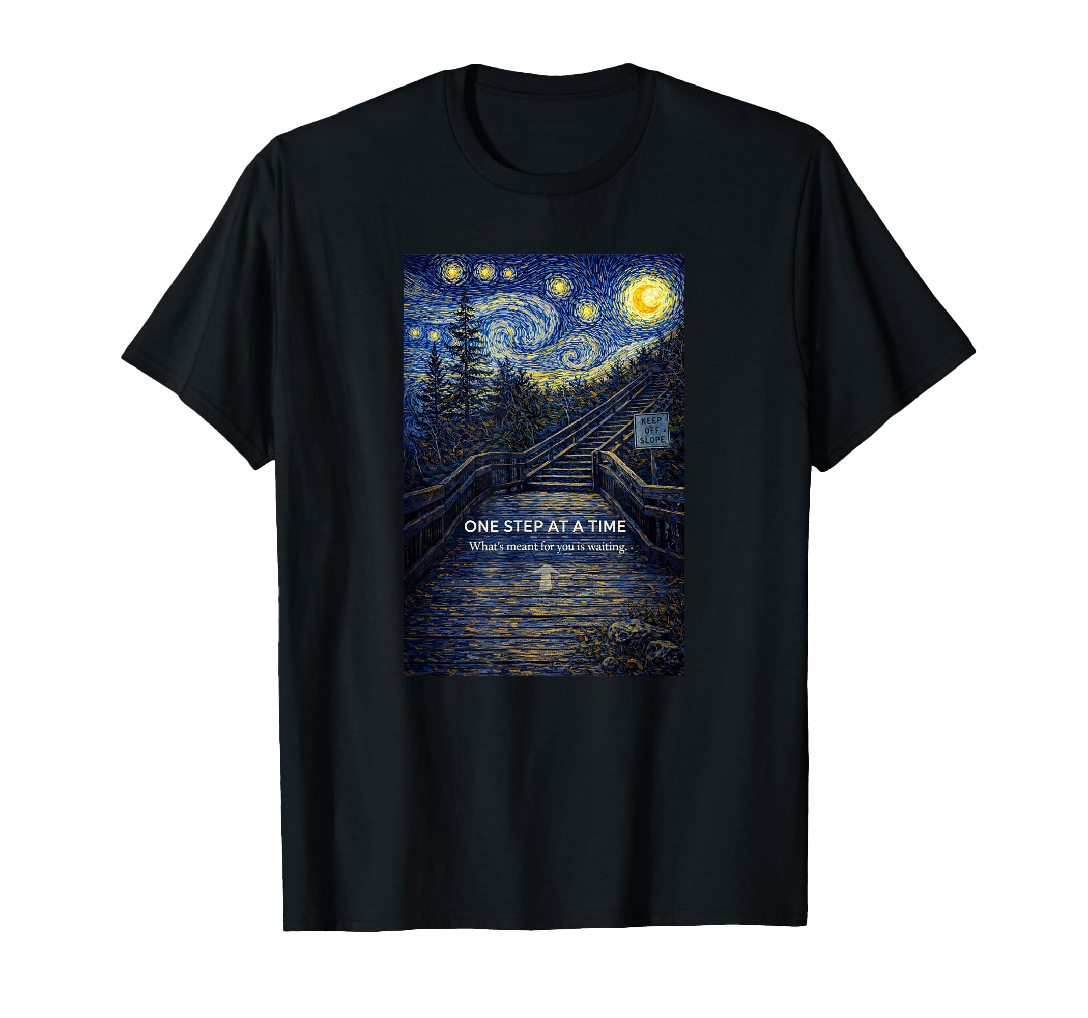 One Step Time Inspirational T-Shirt - Graphic Print Men Women - T-Shirt, Sweatshirt, Hoodie