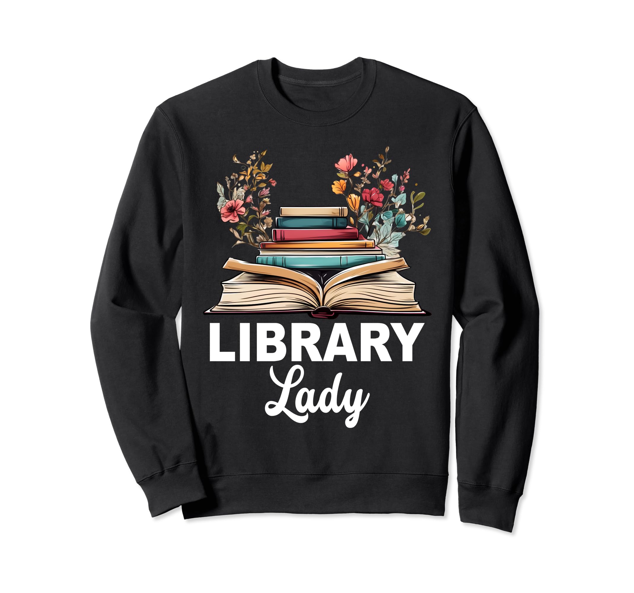 Funny Library Lady Librarian Library Sweatshirt - Custom Art Print Unisex - T-Shirt, Sweatshirt, Hoodie