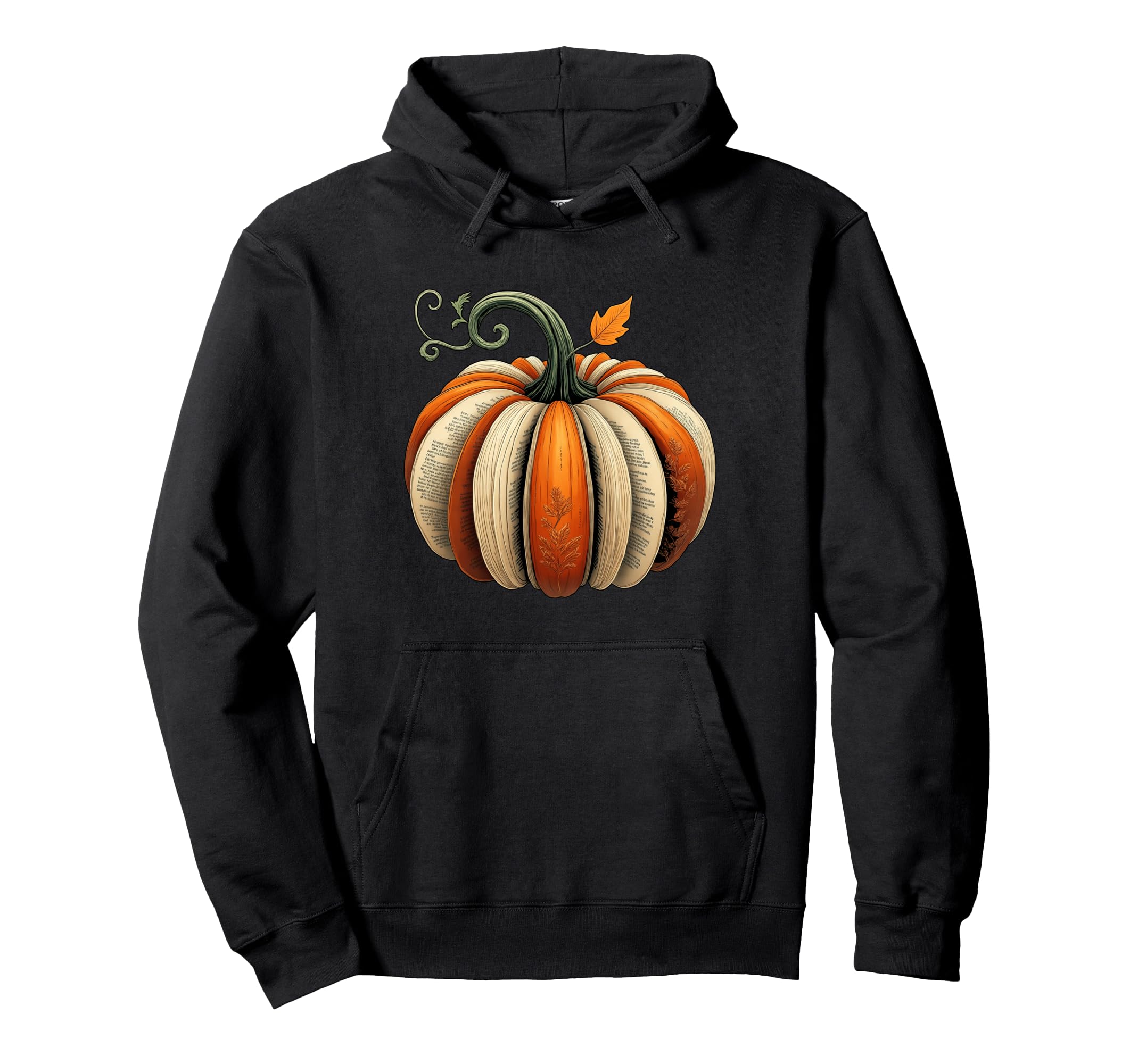 Bibliophile Fall Pumpkin Made Books Hoodie - Aesthetic Graphic for Adults - T-Shirt, Sweatshirt, Hoodie