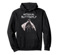 Mothman Antisocial Butterfly Introvert Hoodie - Graphic Print for Adults - T-Shirt, Sweatshirt, Hoodie