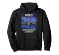Proud Dad Myalgic Encephalomyelitis Hoodie - Trendy Graphic for Adults - T-Shirt, Sweatshirt, Hoodie