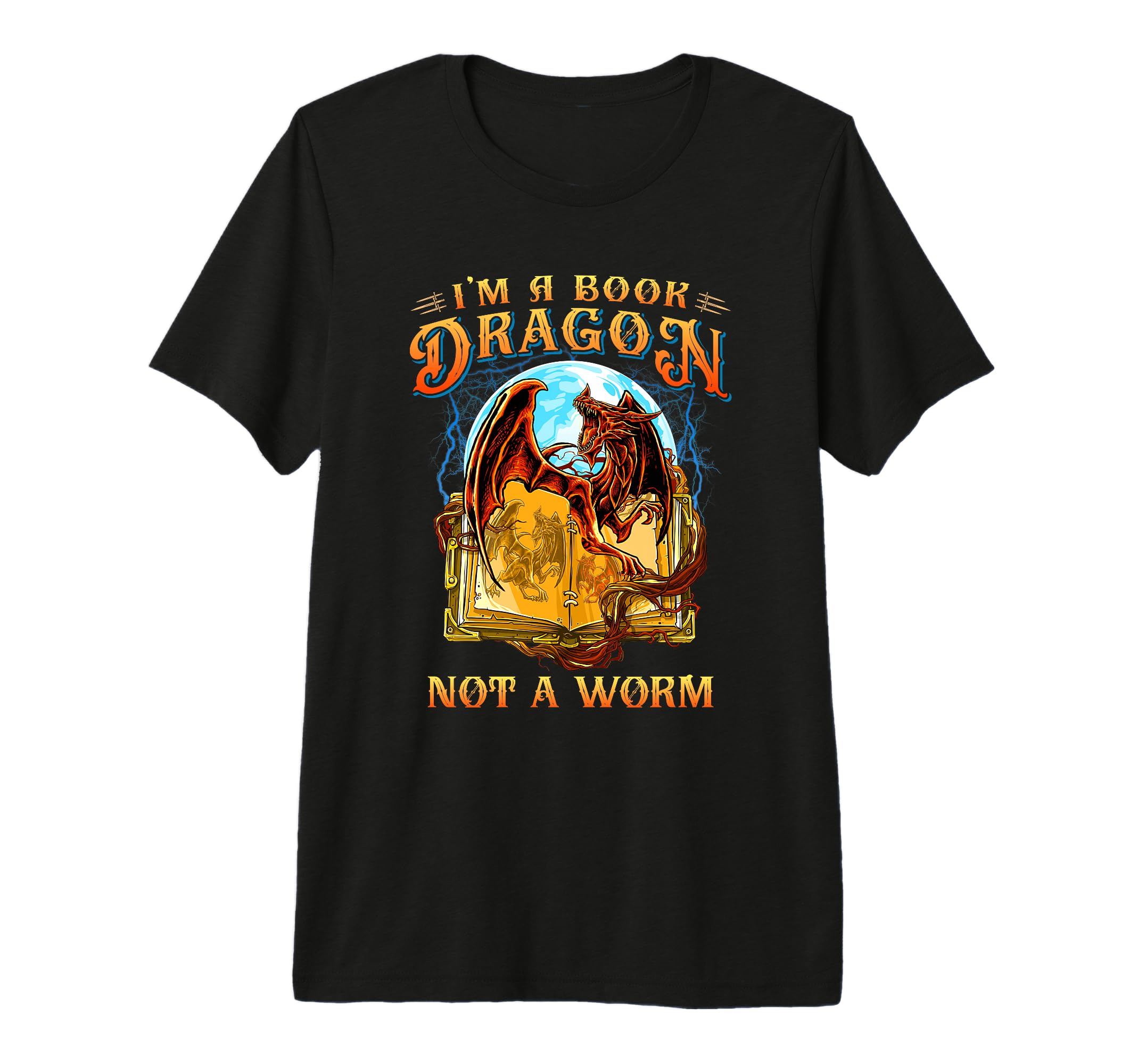 Funny Geek Dragon Reading Book Lover T-Shirt - Graphic Print Men Women - T-Shirt, Sweatshirt, Hoodie