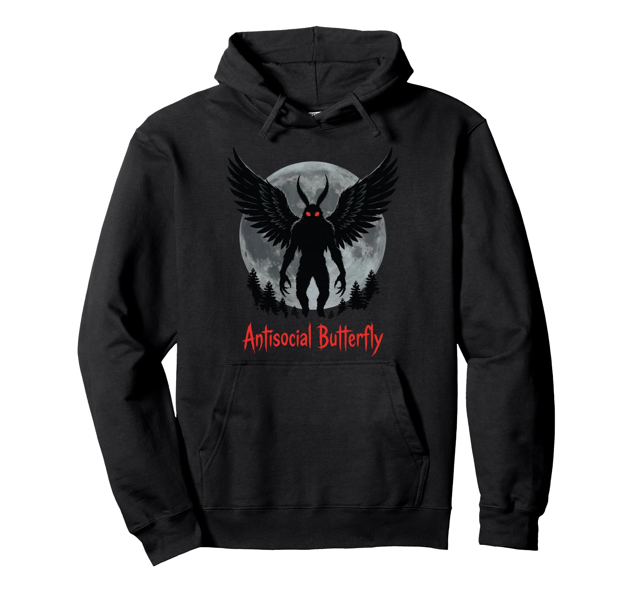 Cryptid Cryptozoology Mothman T-Shirt - Custom Art Print Men Women - T-Shirt, Sweatshirt, Hoodie