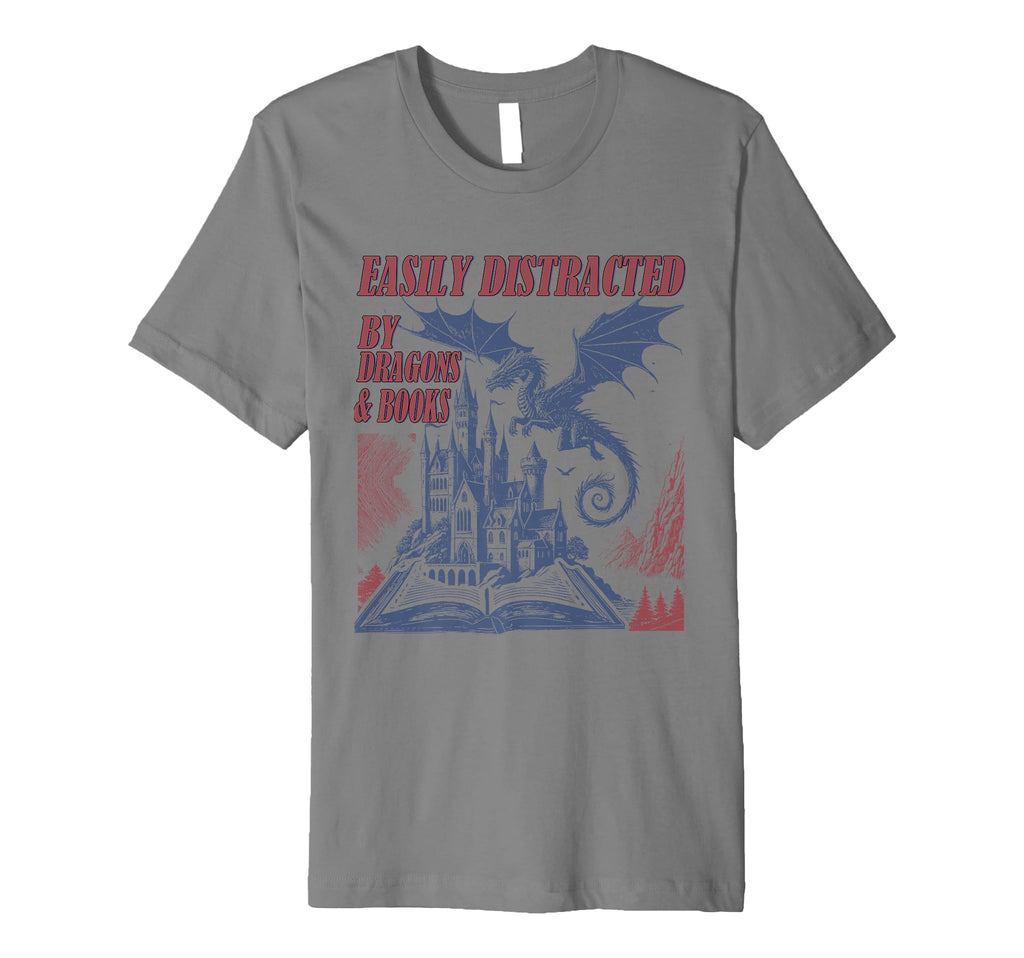 Easily Distracted Dragons And T-Shirt - Casual Everyday Wear for Adults - T-Shirt, Sweatshirt, Hoodie
