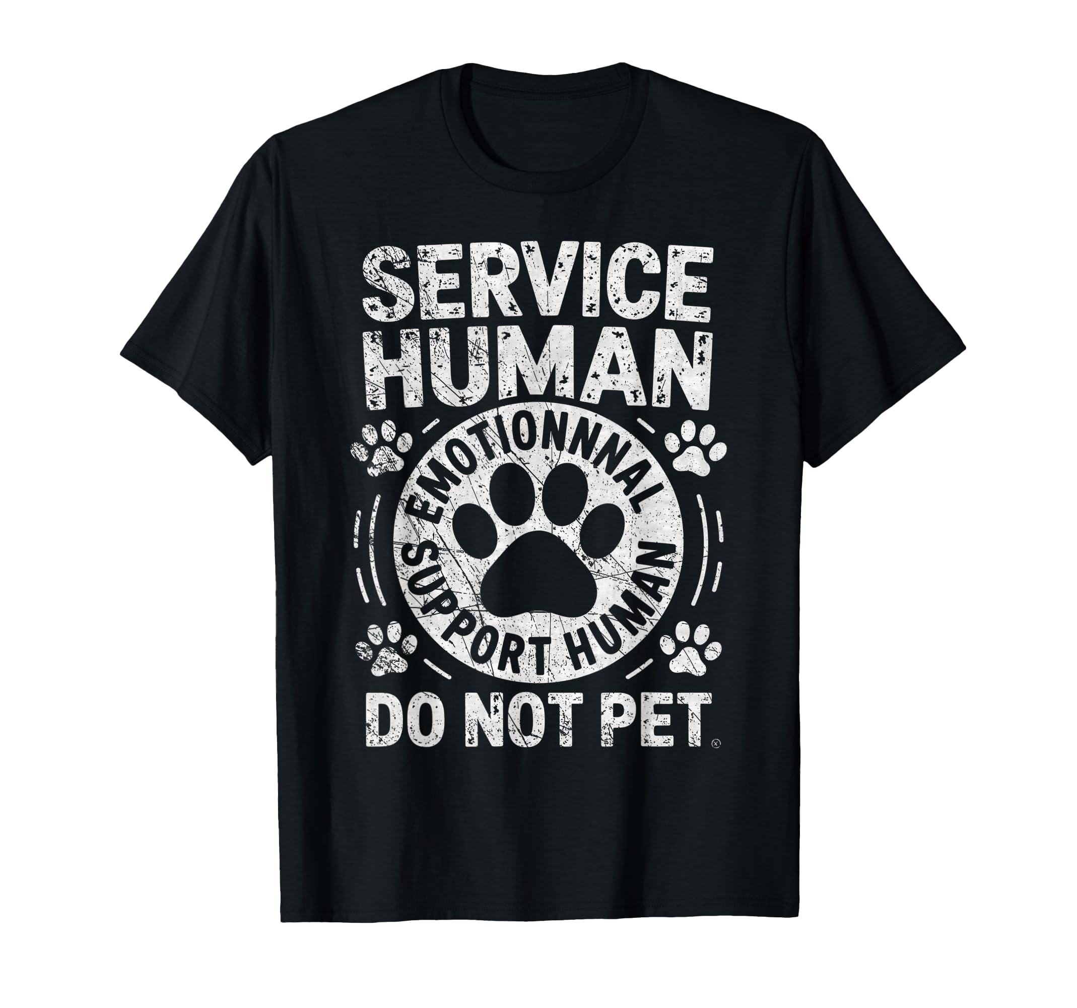Service Dog Human Do Not Pet Funny T-Shirt - Aesthetic Graphic for Adults - T-Shirt, Sweatshirt, Hoodie