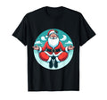 Meditation Santa Yoga Pose Relaxing T-Shirt - Minimalist Print Unisex - T-Shirt, Sweatshirt, Hoodie