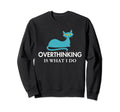 Overthinking Funny Mid Century Cat Sweatshirt - Trendy Graphic for Adults - T-Shirt, Sweatshirt, Hoodie