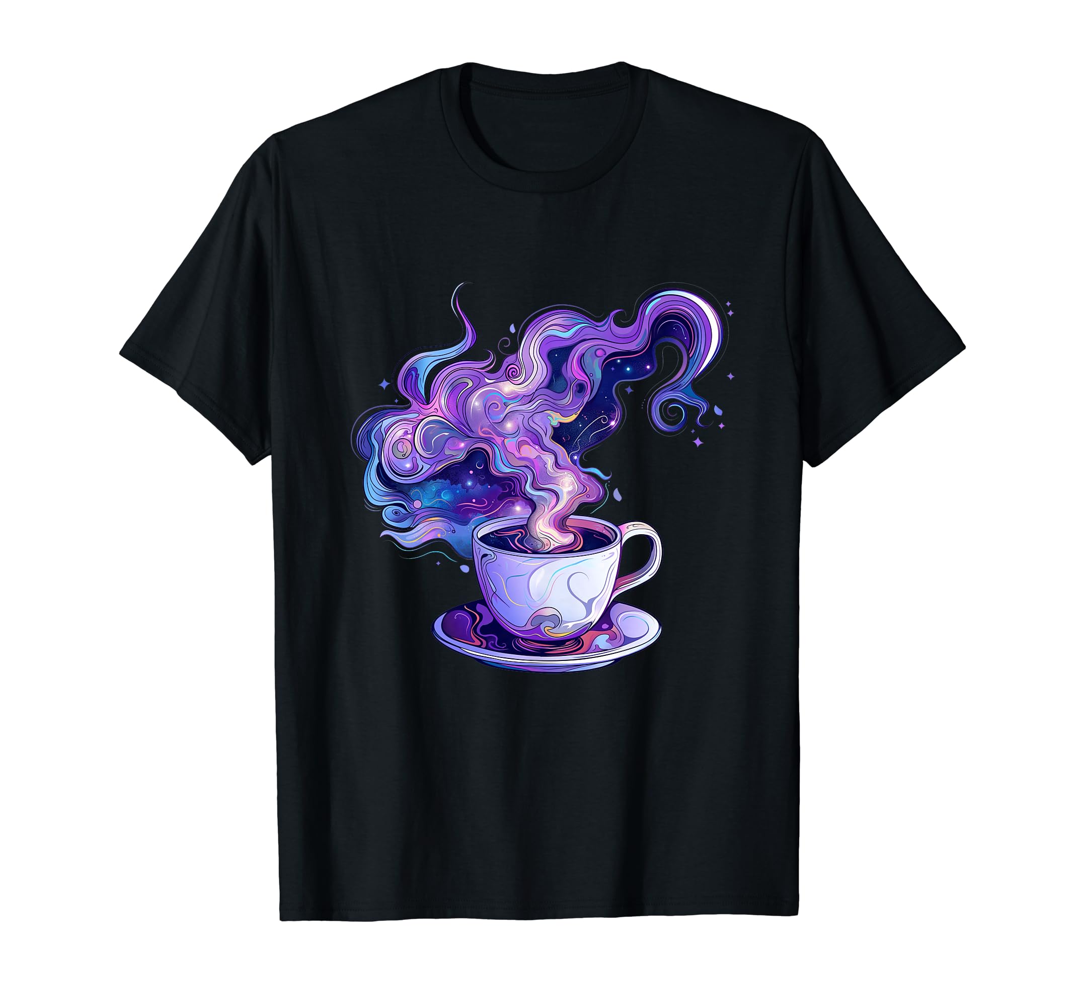 Cosmic Cafe Celestial Coffee Drinker T-Shirt - Fun Novelty Design Unisex - T-Shirt, Sweatshirt, Hoodie