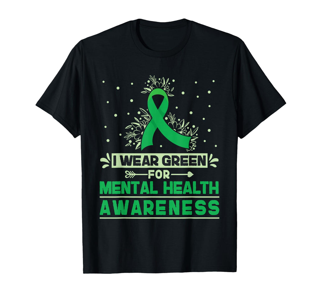 I Wear Green Mental Health Awareness T-Shirt - Minimalist Print Men Women - T-Shirt, Sweatshirt, Hoodie
