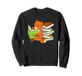 Fox Book Nerd Funny Animal Lover Sweatshirt - Streetwear Style Unisex - T-Shirt, Sweatshirt, Hoodie