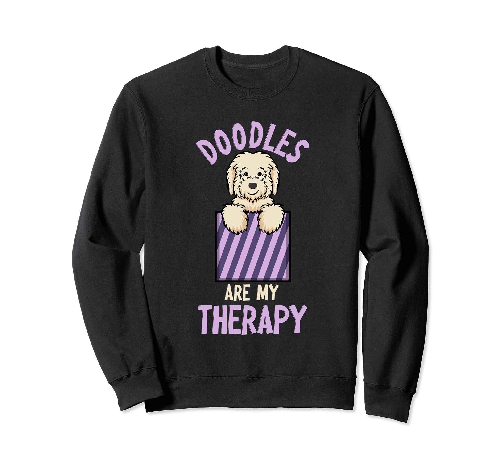 Doodles Are My Therapy Ironic Sweatshirt - Graphic Print Unisex - T-Shirt, Sweatshirt, Hoodie