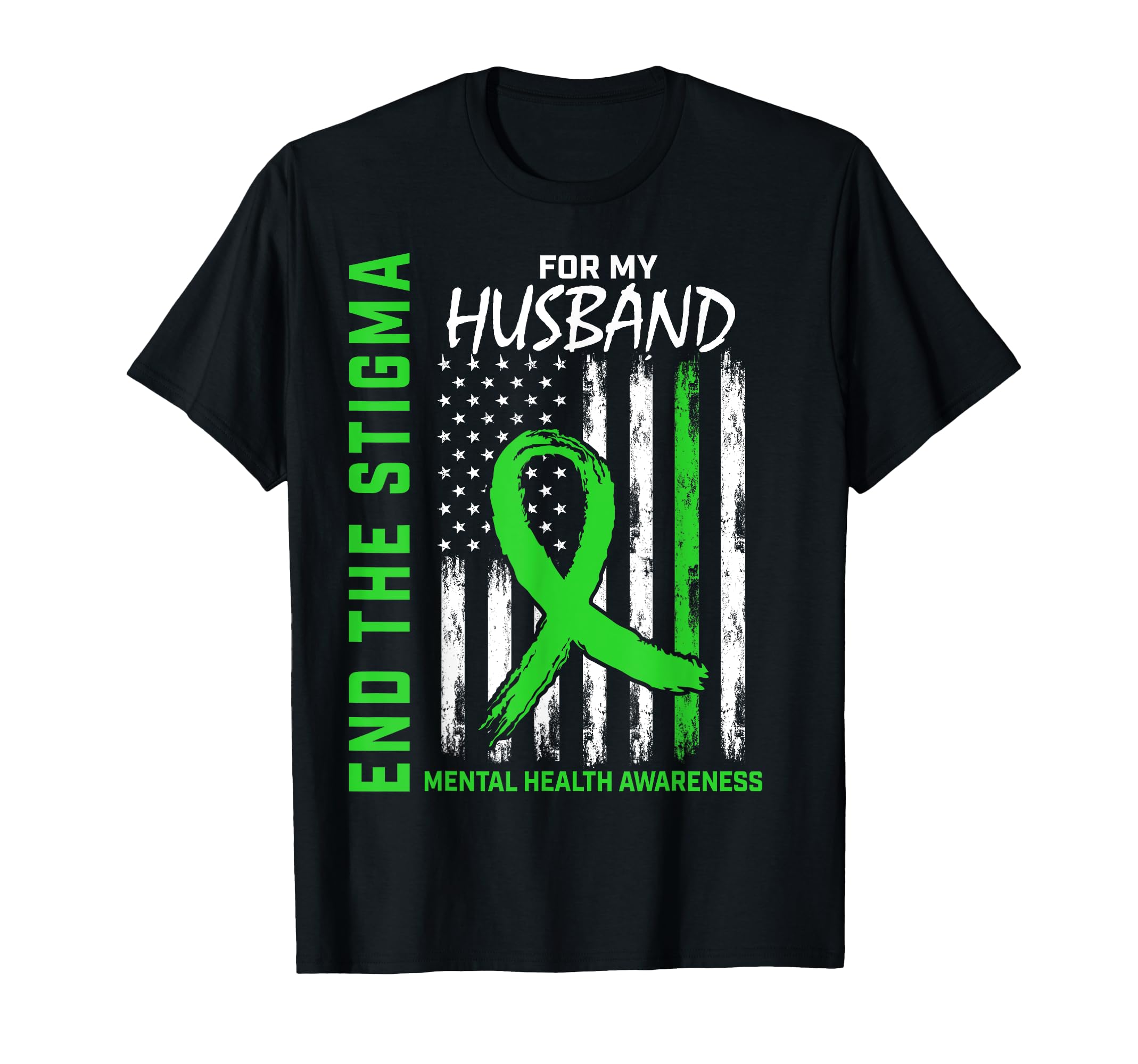 Green Ribbon Mental Health Awareness Items T-Shirt - Unique Graphic Unisex - T-Shirt, Sweatshirt, Hoodie