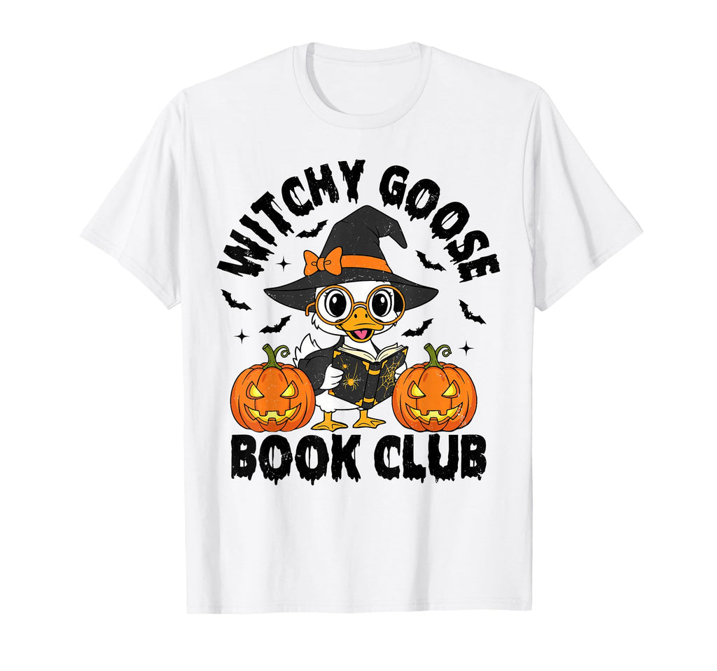Witchy Goose Book Club Halloween T-Shirt - Casual Everyday Wear Men Women - T-Shirt, Sweatshirt, Hoodie