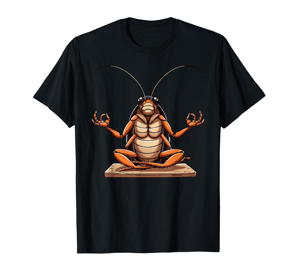 Meditation Cockroach Yoga Pose T-Shirt - Minimalist Print for Adults - T-Shirt, Sweatshirt, Hoodie