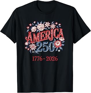 Womens 250th Anniversary 250 American 4th of July Fourth T-Shirt Unisex T-shirt, Sweatshirt, Hoodie, Long Sleeve Tee - T-Shirt, Sweatshirt, Hoodie