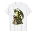 Bookworm Dragons Reading Book Love T-Shirt - Custom Art Print Men Women - T-Shirt, Sweatshirt, Hoodie