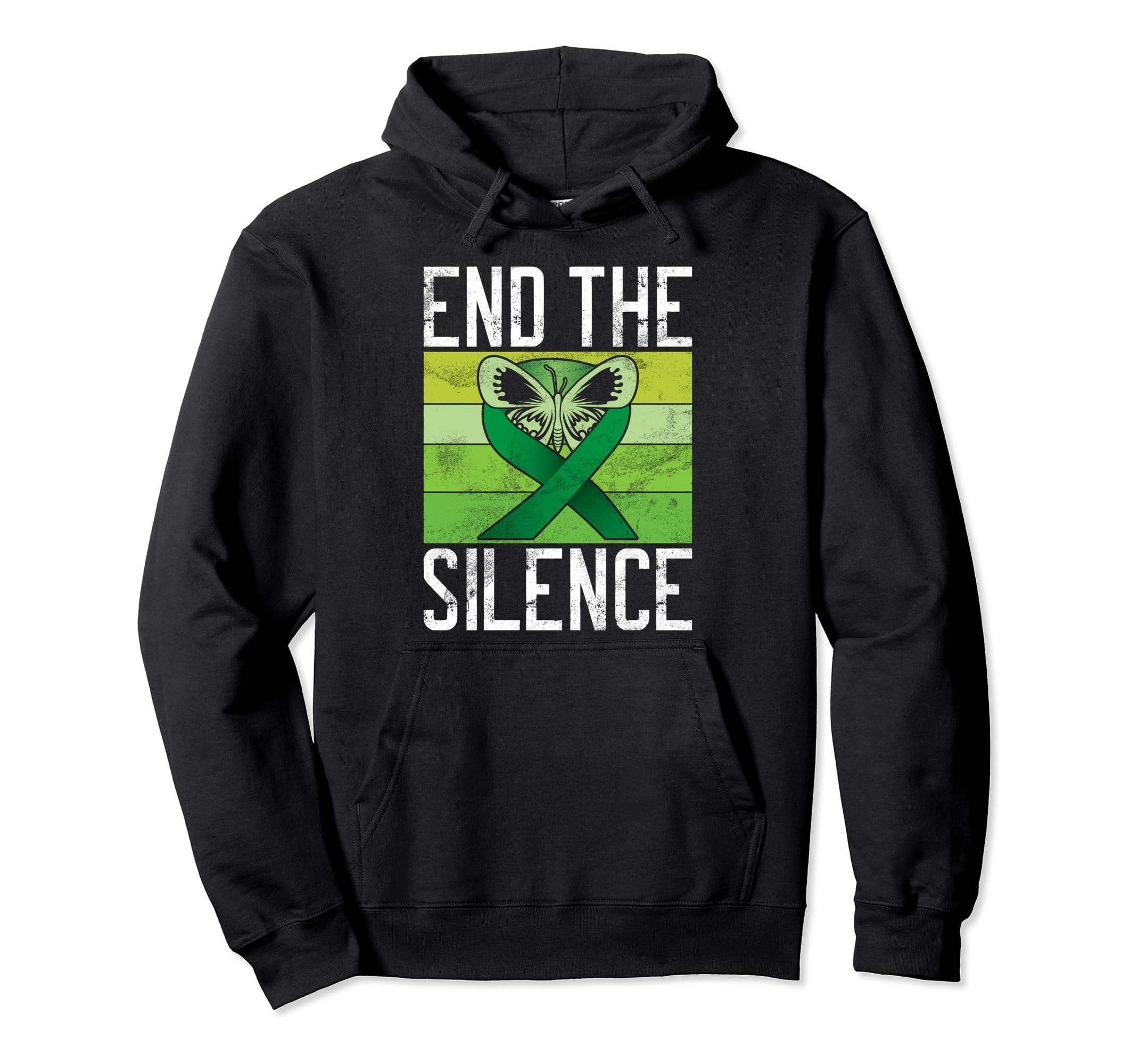 End Silence Mental Health Hoodie - Graphic Print Unisex - T-Shirt, Sweatshirt, Hoodie