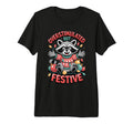 Overstimulated But Festive Raccoon T-Shirt - Unique Graphic Men Women - T-Shirt, Sweatshirt, Hoodie