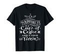 Happiness Is Cup Coffee And Good Book Gift T-Shirt - Trendy Graphic Unisex - T-Shirt, Sweatshirt, Hoodie