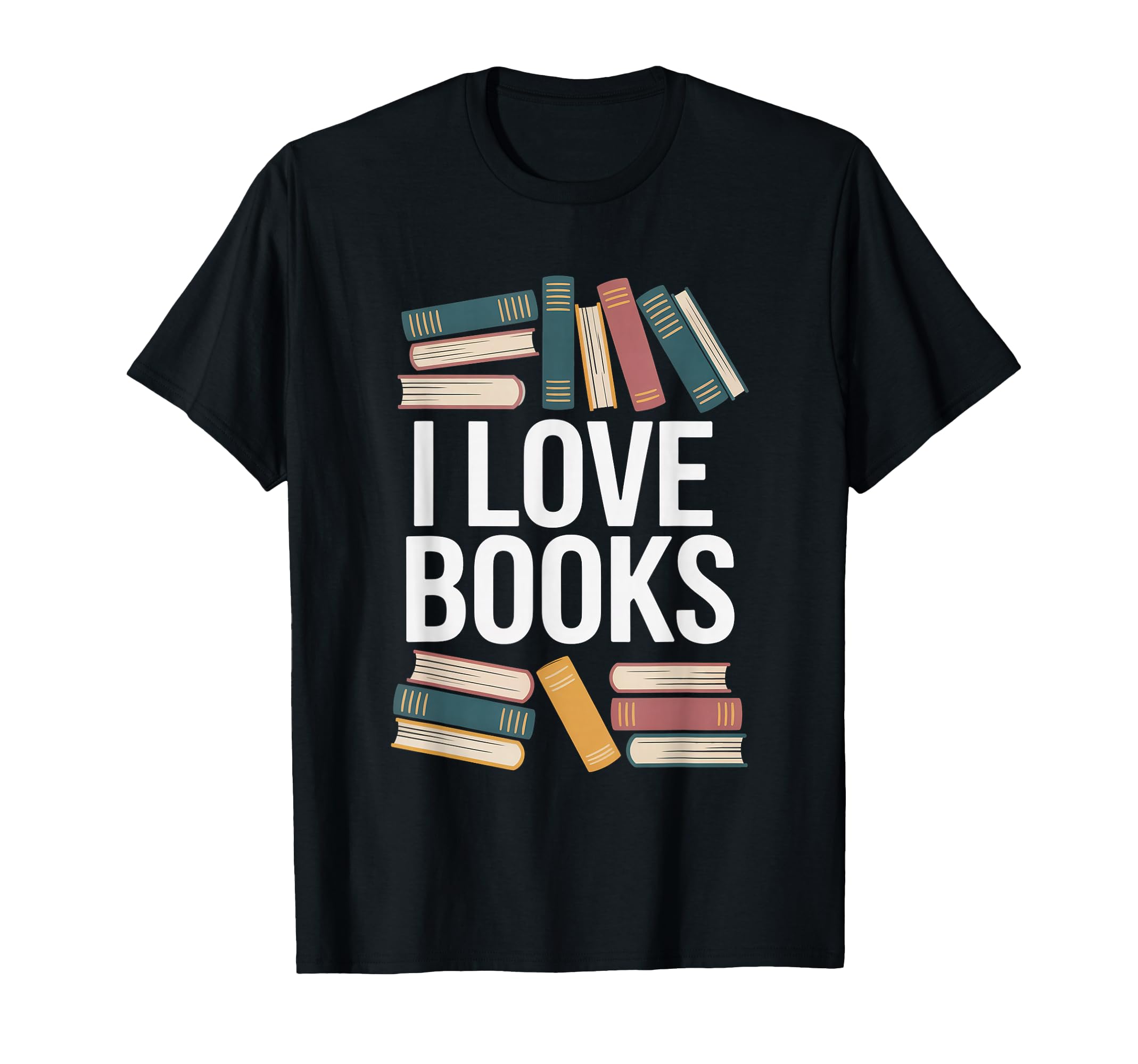 I Love Books Enthusiast Reading Passion T-Shirt - Trendy Graphic for Adults - T-Shirt, Sweatshirt, Hoodie