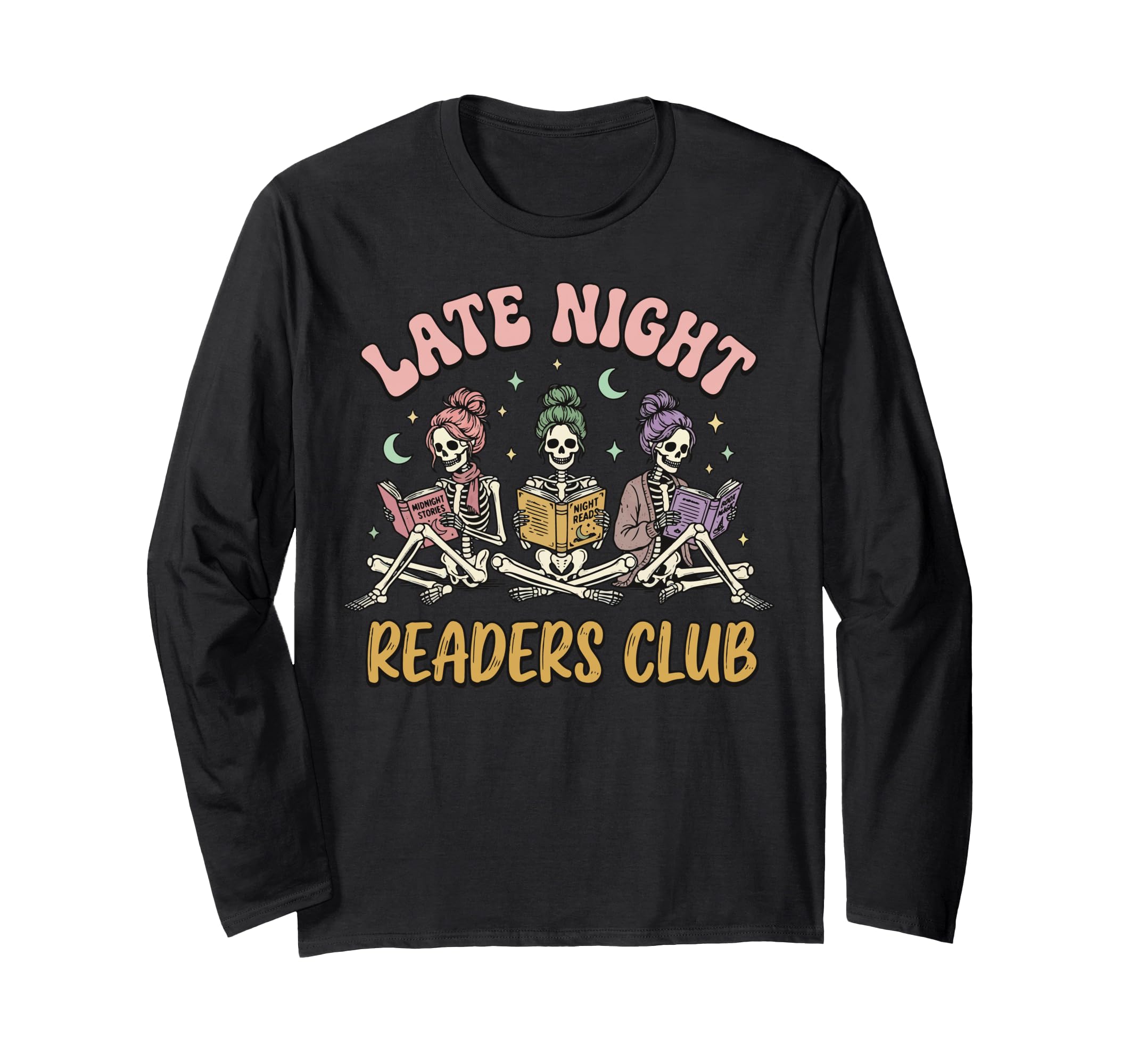 Night Reader Reading Bookworm T-Shirt - Aesthetic Graphic for Adults - T-Shirt, Sweatshirt, Hoodie