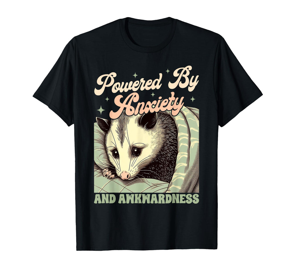 Anxiety Mental Health Powered Anxiety T-Shirt - Custom Art Print Men Women - T-Shirt, Sweatshirt, Hoodie
